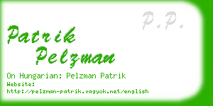 patrik pelzman business card